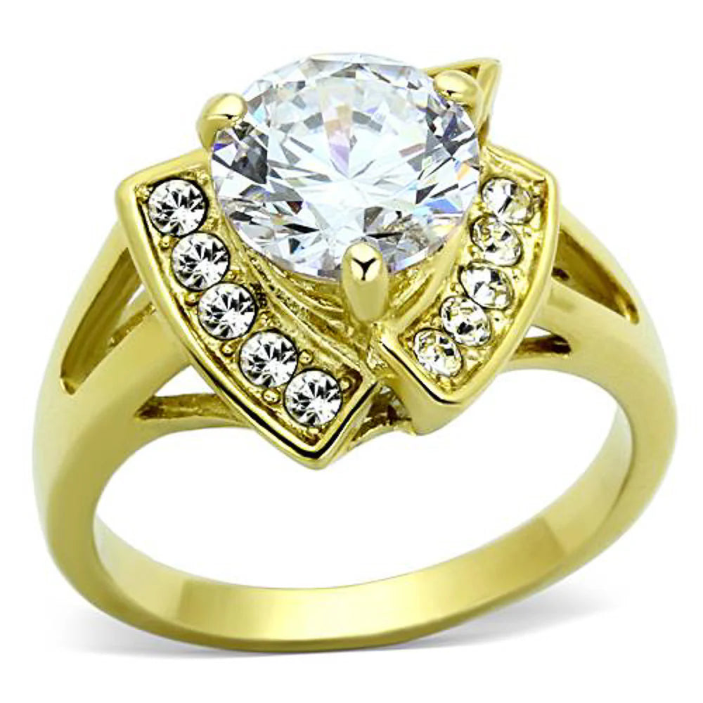 Cocktail Ring Gold Plated