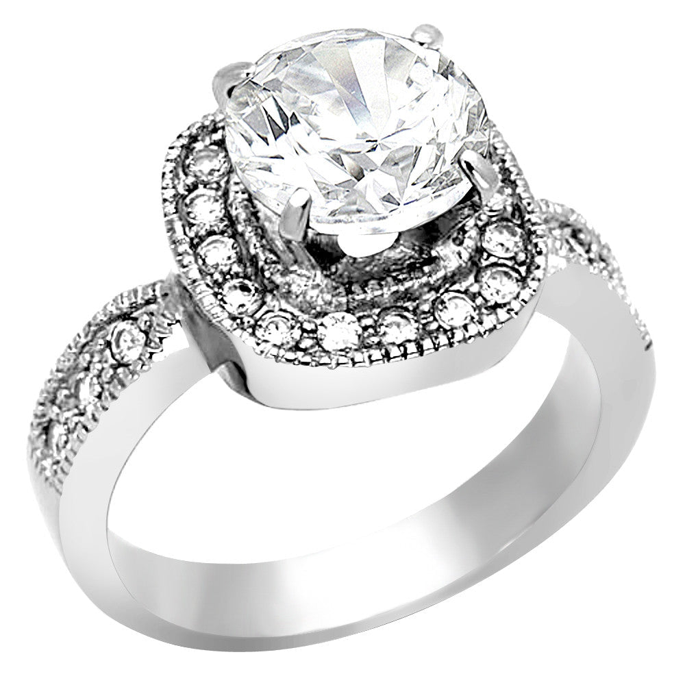 Stainless Steel Engagement Ring