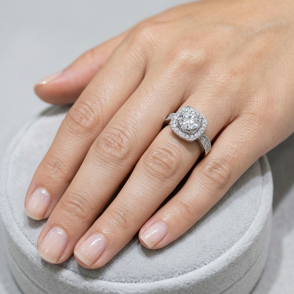 Stainless Steel Engagement Ring